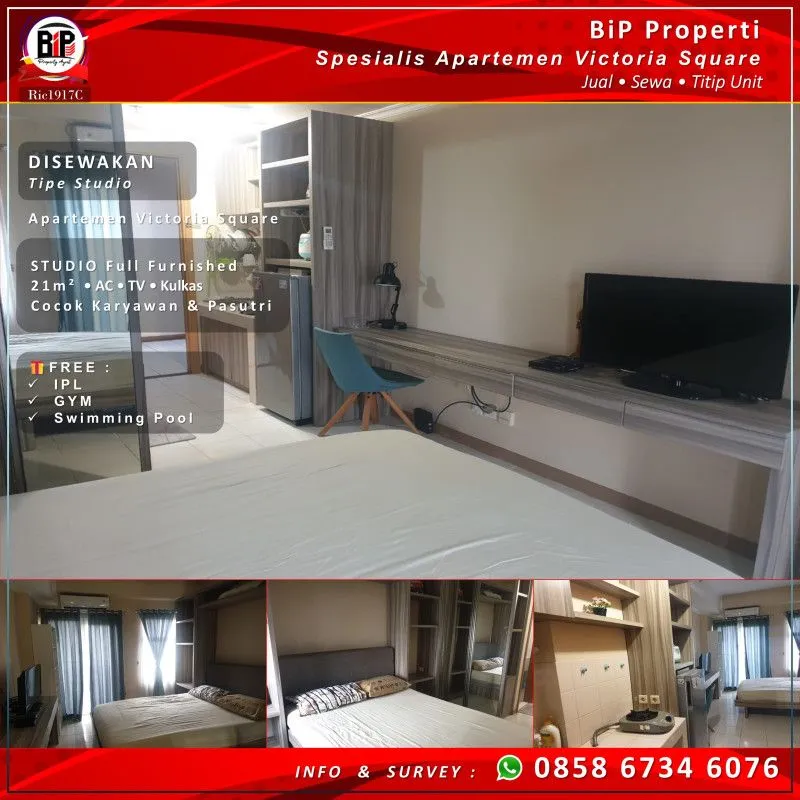 Studio Furnished - Disewakan [Ric1901C]