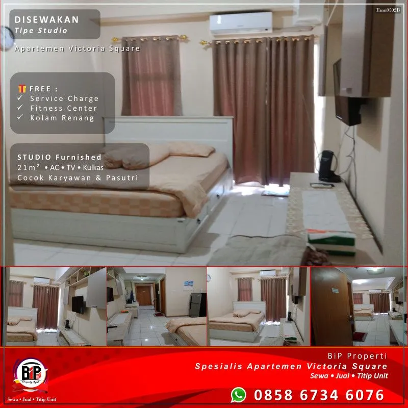 SOLD - Studio Furnished - Disewakan [Emn0502B]