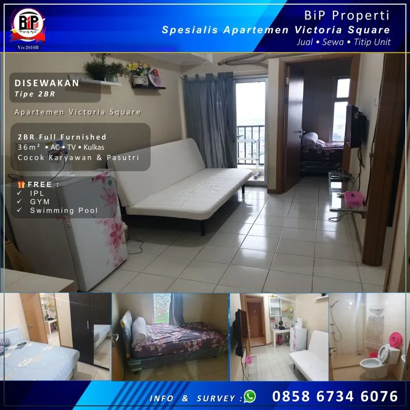SOLD - 2BR Furnished - Disewakan [Viv2010B]