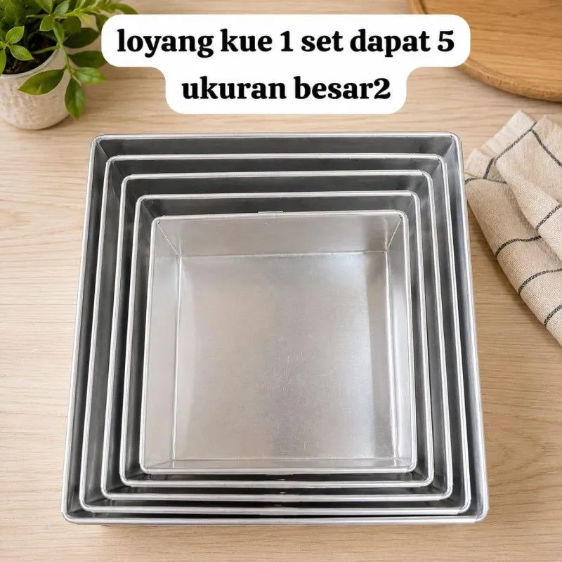 Loyang kue set isi 5