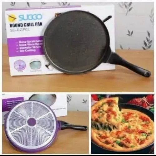 Round Grill pizza