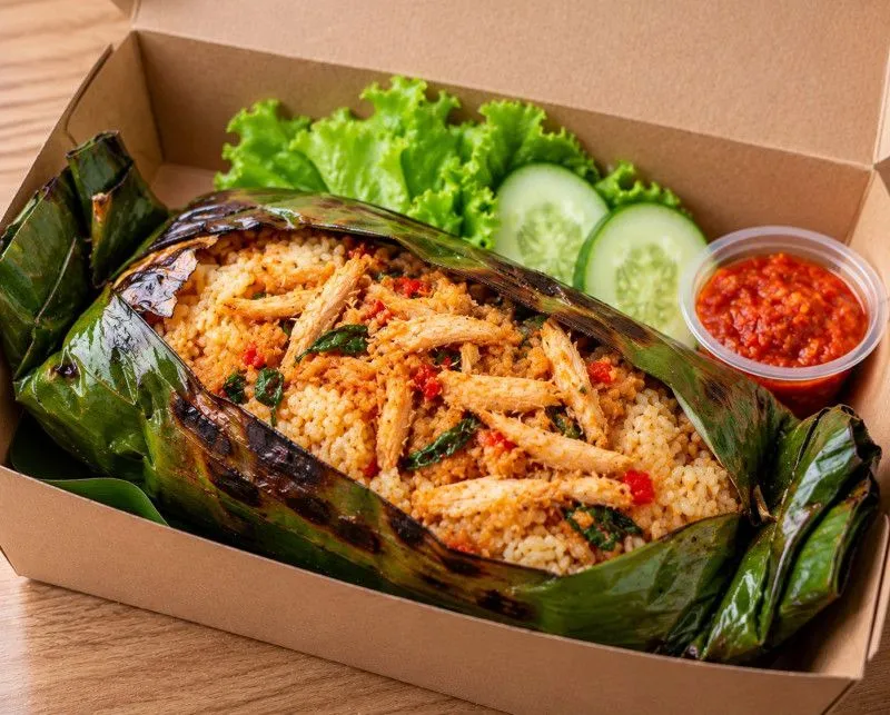 Nasi Bakar Ayam
