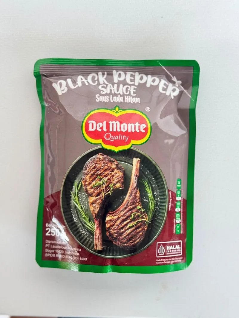 Saus delmonte blackpaper 250gr