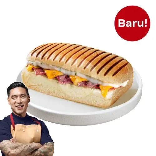 Sandwich Smoked Beef and Cheese