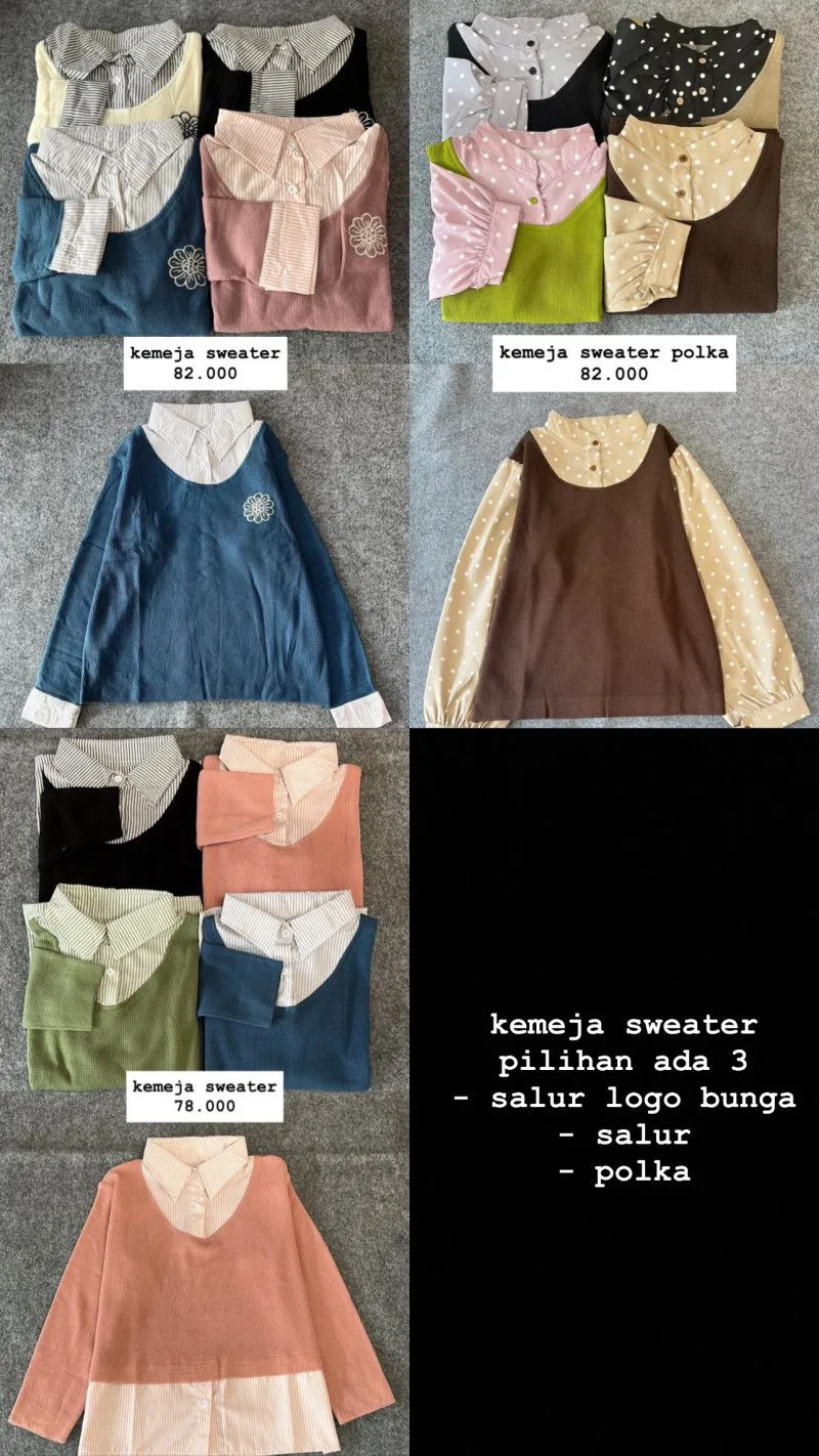 Kemeja Sweater
