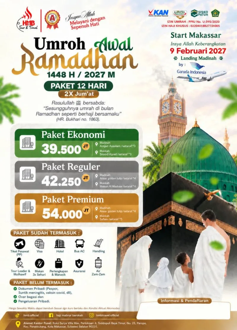 Paket Umrah Awal Ramadhan